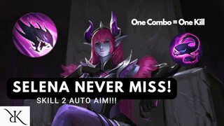 Selena Gameplay🔥 Skill 2 Auto Aim!!