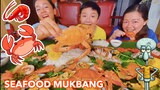 SEAFOOD MUKBANG... CRABS, SQUID, SHRIMP AND MANY MORE | BOODLE FIGHT