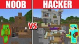 NOOB vs PRO: STRONGEST FULLY AUTOMATIC SECURITY HOUSE BUILD CHALLENGE in Minecraft