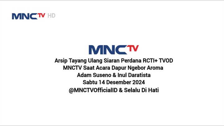 MNCTV HD • DAPUR NGEBOR • EDISI PERDANA • SABTU 14 DESEMBER 2024