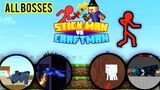 Stickman vs Craftman All The Bosses Fight