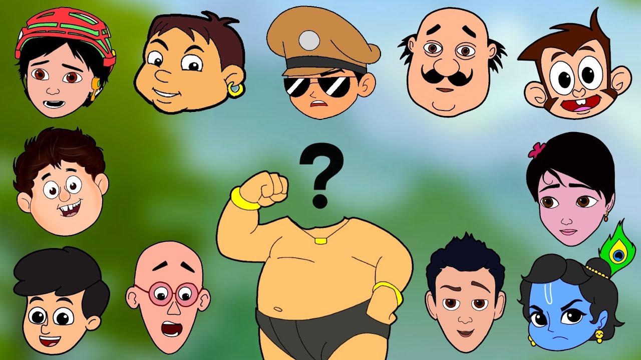 Chhota Bheem, Little Singham Shadow Puzzle || Latest Cartoon Game Video -  Bilibili