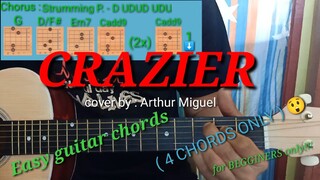 Crazier - Arthur Miguel cover | Easy guitar tutorial