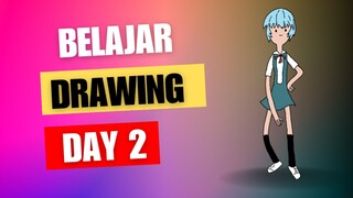 (day 2) belajar drawing