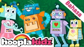 HooplaKidz Lagu Anak Anak | Keluarga Robot | Robot Family | Kartun Anak Indonesia