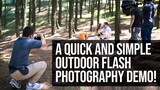 An Outdoor Flash Photography Behind the Scenes and Instructional Video During an Actual Shoot Part 1