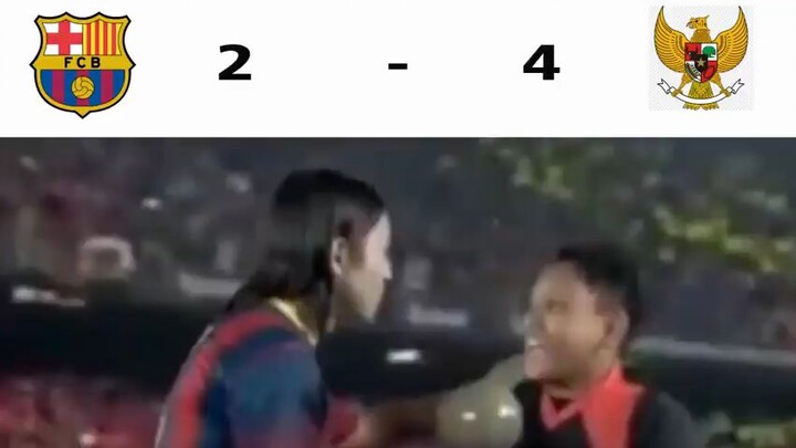 Barcelona vs Indonesia coy😲