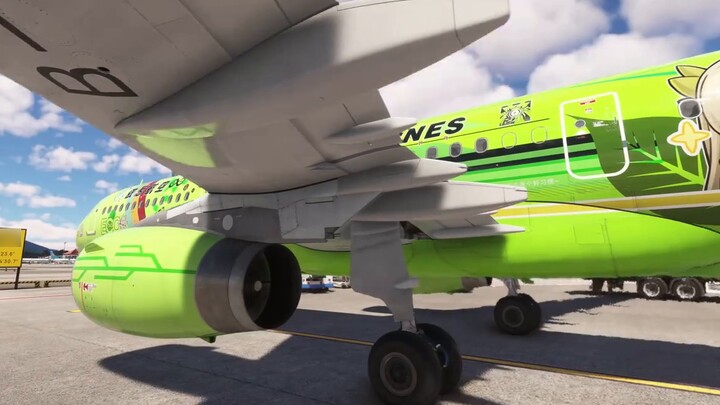 [Pain Machine] Arknights Muir Seth themed pain machine display! (Microsoft Flight Simulator)
