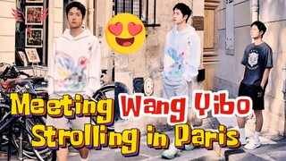 Xiao Bao's Douyin Update Meeting Wang Yibo Strolling in Paris#wangyibo王一博