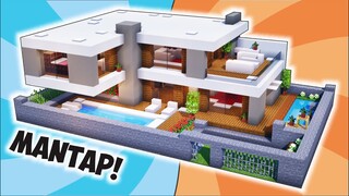 Cara Membuat Rumah Modern simple ! || Minecraft Modern Pt.24