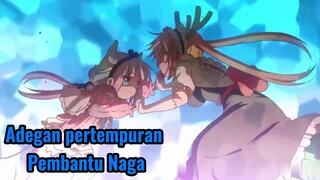 Adegan pertempuran Pembantu Naga