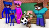 Monster School : BABY HUGGY WUGGY FAMILY AND BABY PIGLIN LIFE ALL EPISODE - Minecraft Animation