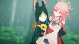 [Genshin Impact MMD] Dangerous party of two foxes 🦊🍾