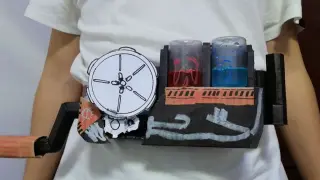 Make a Kamen Rider build belt out of cardboard