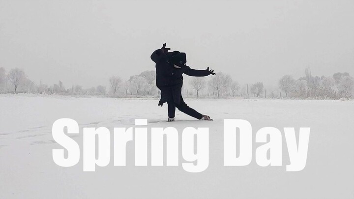 Dancing BTS - Spring Day in the snow