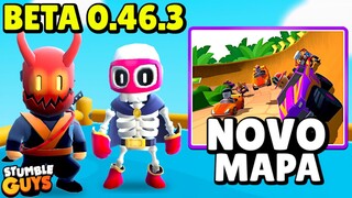 NOVO BETA 0.46.3 + NOVO MAPA TURBO TEMPLE + NOVAS SKINS + NOVO EVENTO | Stumble Guys