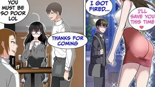 The Poor Girl I Save Is Actually A Hot Restaurant Owner And Now She Helps Me (RomCom Manga Dub)