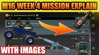 M16 ROYAL PASS WEEK 4 MISSION EXPLAIN IN HINDI | PUBG MOBILE M16 RP WEEK 4 MISSION EXPLAIN