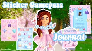 ✏️ Journal & Sticker Gamepass in Royale High! | Royale High Update