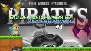 GOLDEN MECH-WINGS TO TORMENTOR WINGS #4 | Pixel Worlds