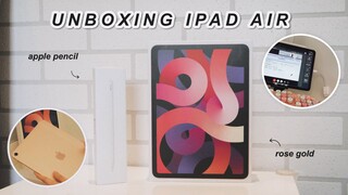 ipad air 4 unboxing + apple pencil 2nd gen 💖 | (Philippines)