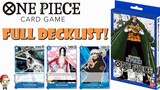 FULL 7 Warlords of the Sea Starter Decklist Revealed (ST-03) (Blue) - All Cards (One Piece TCG News)