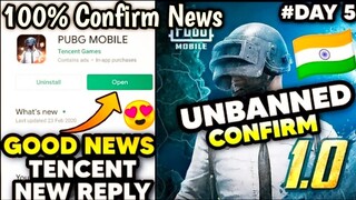 Pubg UNBAN Confirm In India 🇮🇳 | Tencent New Reply On Pubg Ban | Pubg UNBAN In India