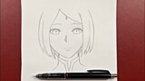 Anime drawing | how to draw Sakura Haruno step-by-step