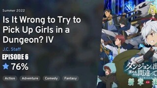 DANMACHI Season 4 : Episode 6