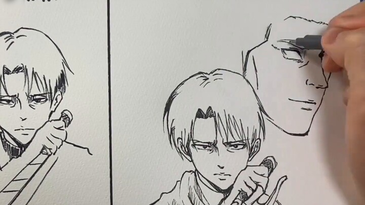 What kind of Captain Levi can be drawn in 30 seconds, 3 minutes, and 30 minutes? Attack on Titan Qui