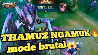 sekali serang ❗❗❗ tiga TEWAS😱😱 THAMUZ. MODE BRUTAL 🔥🔥