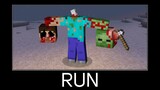 Minecraft wait what meme part 323 (Scary two-headed Zombie-Steve)