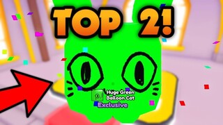 Điểm mặt 2 thần rùa ngay lập tức đã Hatch được HUGE GREEN BALLON CAT - Pet X Simulator - Roblox