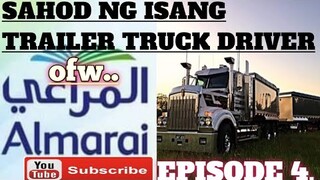 MAGKANO ANG SAHOD. NG ISANG TRAILER TRUCK DRIVER SA MIDDLE EAST,