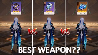 Best Weapon for C0 Neuvillette? AMBER vs TOEF! [Genshin Impact]