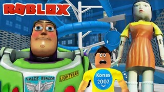 ROBLOX BUZZ LIGHTYEAR SQUID GAME WATER SLIDE ! || Roblox Gameplay || Konas2002