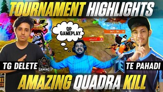Amazing Quadra kill Tournament Highlights | Garena Freefire | Rocky & Rdx