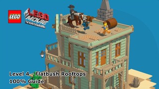 #4 Flatbush Rooftops 100% Guide - The LEGO Movie Videogame