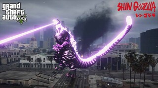 GTA 5 - Shin Godzilla Mod (シン・ゴジラ) Atomic Breath 4K