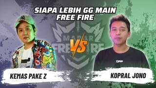 Kemas Pake Z vs Kopral Jono: Skill Siapa Lebih GG Main FF? | Mabar Free Fire Match 76 #short