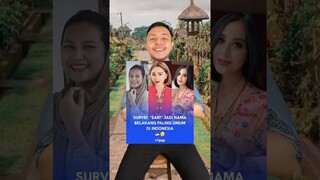 Sari nama paling BANYAK di Indonesia? Temen kamu ada yang namanya Sari? #shorts