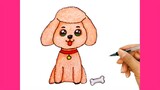 Hướng dẫn Vẽ con chó dễ thương _ Poodle | How to Draw a Toy Poodle