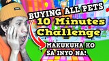 10 Minutes Challenge In Buying Pets (Para Sa Inyo Mga Nabili Ko) Pet Simulator X | Roblox