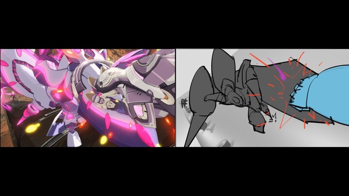 Storyboard comparison version of "Bronya acquires miHoYo"