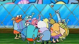 Khoảng cách giữa các răng của SpongeBob quá lớn nên Squidward đã sử dụng máy khoan điện để nối nó lạ