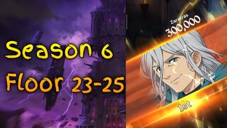 Season 6 Tower of Trials Floor 23-25 | Seven Deadly Sins: Grand Cross