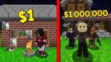 บ้านฆาตกร คนจน $1 เหรียญ VS บ้านฆาตกร คนรวย $1,000,000 เหรียญ Minecraft