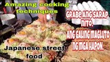 Japanese street food | OKONOMIYAKI seafood pancake| AWESOME cooking food 2020 #01