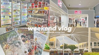 vlog ep. 3 ー going out, watching jjk, manga haul🍙🥛 (watch in hd)