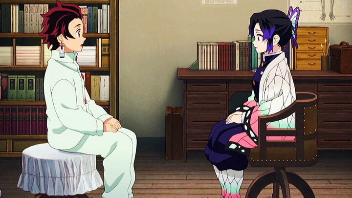 Shinobu Kocho kills the conversation, Tanjiro is so embarrassed